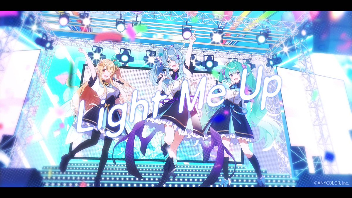 NIJISANJI_World's tweet photo. 【#LazuLight MV Premiere release soon】

The music video for #LazuLight's "Light Me Up" will be out June 3 (Sat), 20:00 PDT!✨🎉

🔻MV premiere:
https://t.co/gJtczYJvgf

🔻Download &amp; streaming:
https://t.co/PYfVzzGhGy

#NIJISANJI_EN https://t.co/5BXvXBAeJc