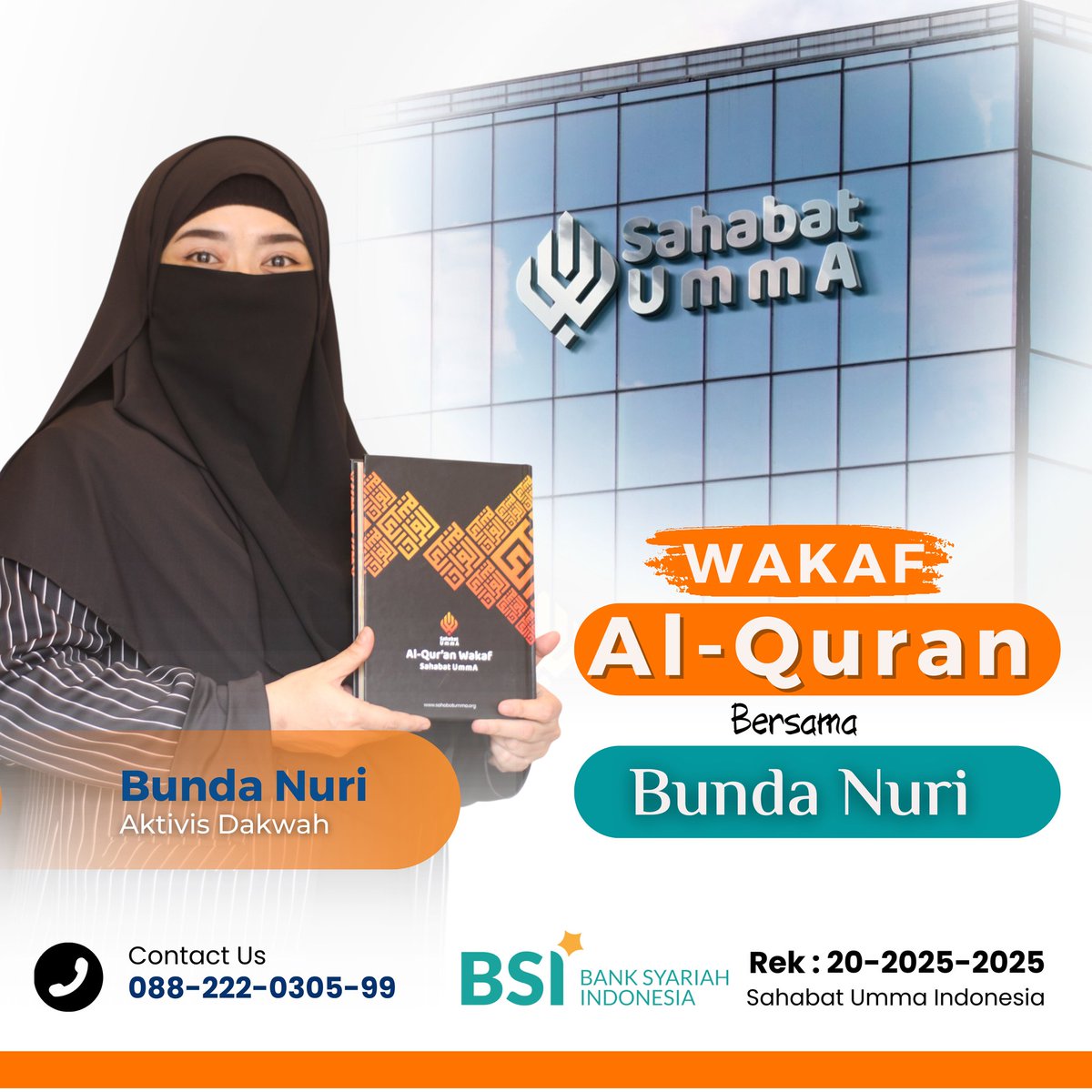 steven indra wibowo (@stevenindraw) on Twitter photo Silahkan Bagi yang ingin Sedekah Jumat,mungkin sesekali bisa ikut Wakaf Quran bersama Teh Nuri ( istri Alm Koh steve)
Untuk pewakif yang ingin namanya ditulis di Quran bisa hubungi :
088-222-0305-99
Mohon Bantuannya untuk dishare juga ya Sahabat sekalian.
<a href="/Sahabat_umma/">Sahabat Umma Official</a> Silahkan Bagi yang ingin Sedekah Jumat,mungkin sesekali bisa ikut Wakaf Quran bersama Teh Nuri ( istri Alm Koh steve)
Untuk pewakif yang ingin namanya ditulis di Quran bisa hubungi :
088-222-0305-99
Mohon Bantuannya untuk dishare juga ya Sahabat sekalian.
<a href="/Sahabat_umma/">Sahabat Umma Official</a>