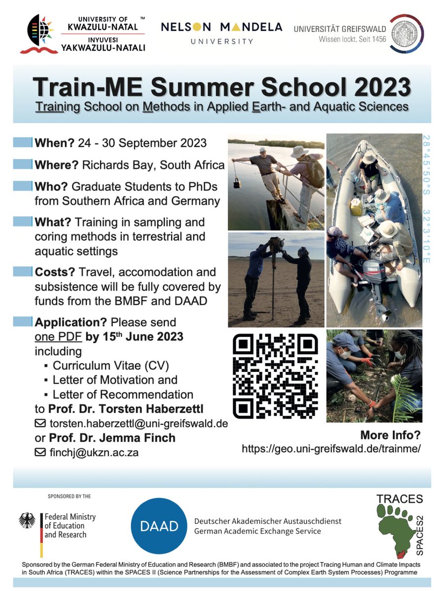 📢Calling all aspiring limnologists, palaeoecologists, and those with an interest in aquatic and terrestrial sampling and coring methods to apply for the Train-ME Summer School 2023. Come join us in the field! #TrainMe2023