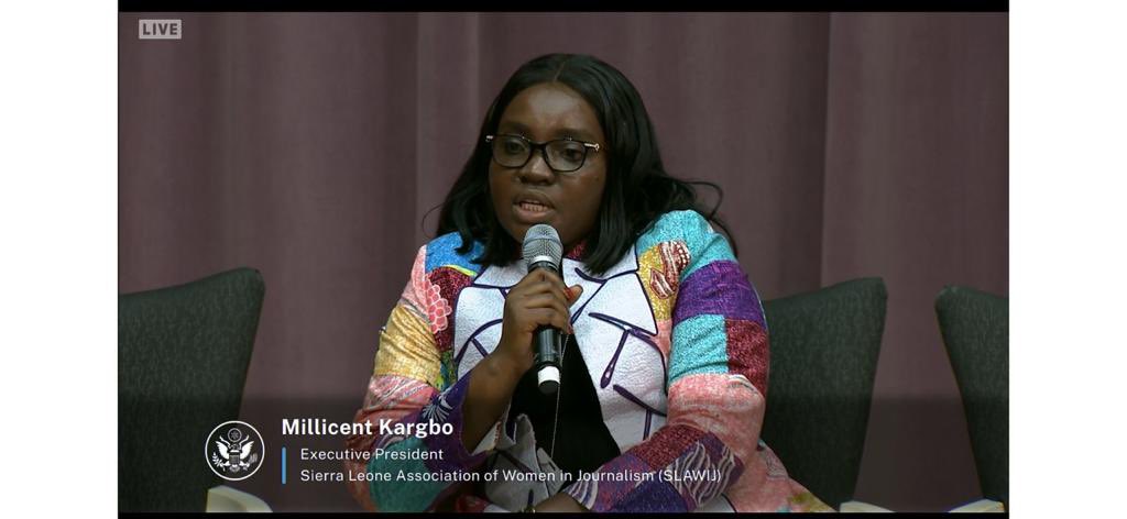 It was a honor to be part of this high level panel to discuss Women in the News Industry: Challenges and Opportunities.  SLAWIJ is grateful to <a href="/InternewsJeanne/">Jeanne Bourgault</a> <a href="/IWMF/">International Women's Media Foundation</a> and Secretary’s Office for Global Women’s Issues.
