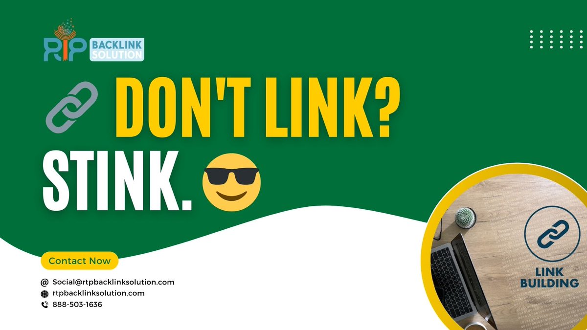 rtpbacklinksol's tweet image. Get high on site metrics and SEO scores with RTP Backlink Solution's link building services!
#offpageoptimization
#seoagency
#seomarketing
#OrlandoLinkBuilders
#RTPBacklinkSolution
#GuestPosting
#ContentMarketing
#BoostYourTraffic