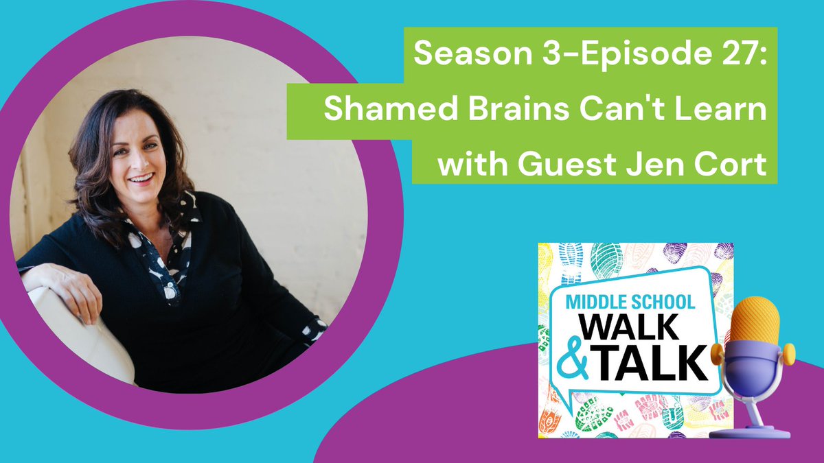 The newest episode of Middle School Walk & Talk just dropped! 🎙 @Pfagell & @Joe_Mazza chat w/ @JenCortEdCon on how to communicate w/adolescents in ways that lead to more productive outcomes. Listen now 🎧 okt.to/SIcv0d