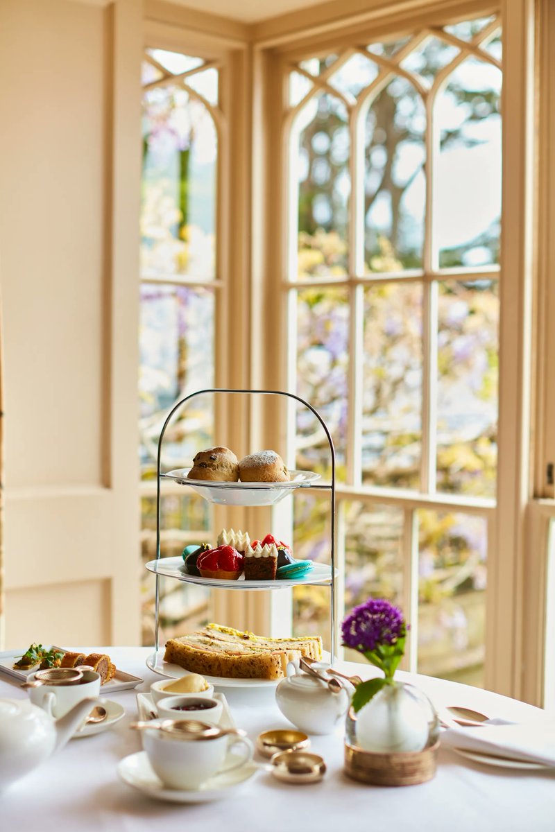 Treat yourself to a full afternoon tea: a selection of delicate finger sandwiches, delicious homemade cakes and warm scones served with clotted cream and homemade preserve. You can also take one of our luxury hampers with you to the grounds, the lounges, or for a day trip. 🌳
