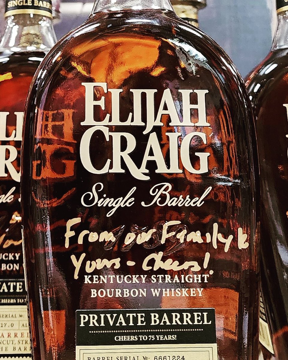 Want some whiskey for your water? $79.99, no limit, while supplies last.  "From our family to yours!"