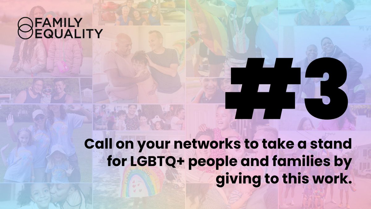 family_equality's tweet photo. Today is the day! For the next 24 hours, we're kicking off #Pride month and celebrating #LGBTQFamiliesDay by calling all advocates, allies, and outspoken changemakers to take action in this fight for LOVE, FAMILY, and FREEDOM. Get started: https://t.co/f4WvUVX3cU https://t.co/TfWbcXWtjK