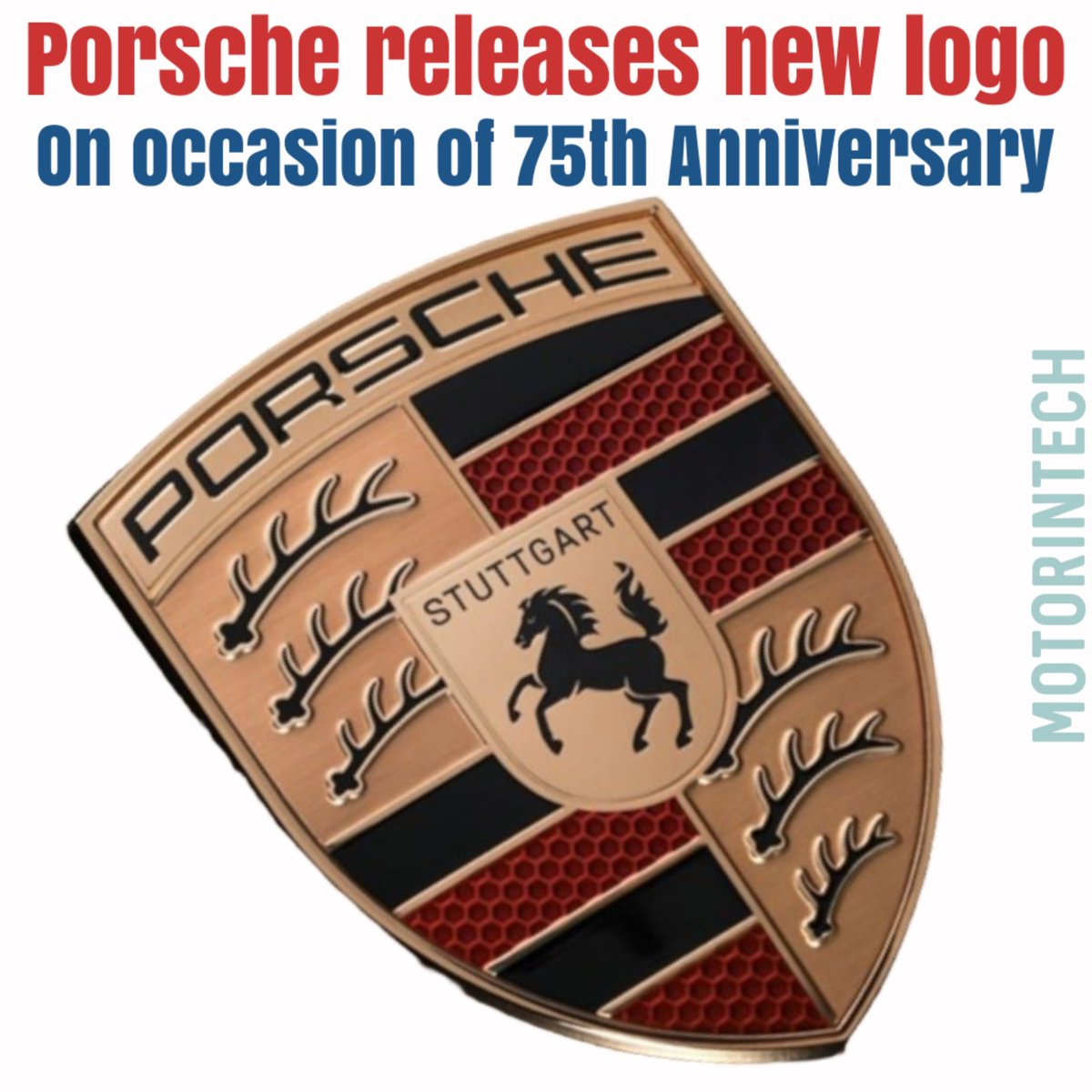 MotorinTech's tweet photo. Porsche unveiled its new and updated logo on the occasion of its 75th anniversary. The colours are updated as per the initial look and the 2023 Porsche Panamera will be the first car to have this logo.

#porsche #porschepanamera #porschenewlogo #porsche2023 #autonews #autoindia https://t.co/1WjD0W32ke