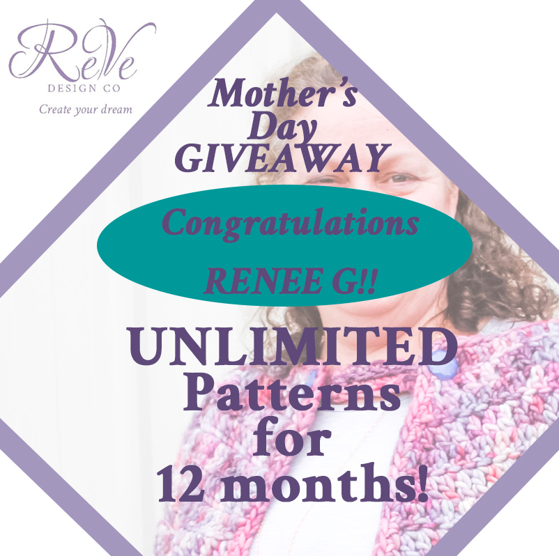 ReVeDesignCo1's tweet photo. And the WINNER is... RENEE G!
I'm excited to announce that Renee quickly replied to my email and is now starting her UNLIMITED shopping on Ravelry!  
I did a count, and the prize is currently valued at AU$495.00, but as I release more patterns, that value will increase! Don't you https://t.co/F1Mw703JtG