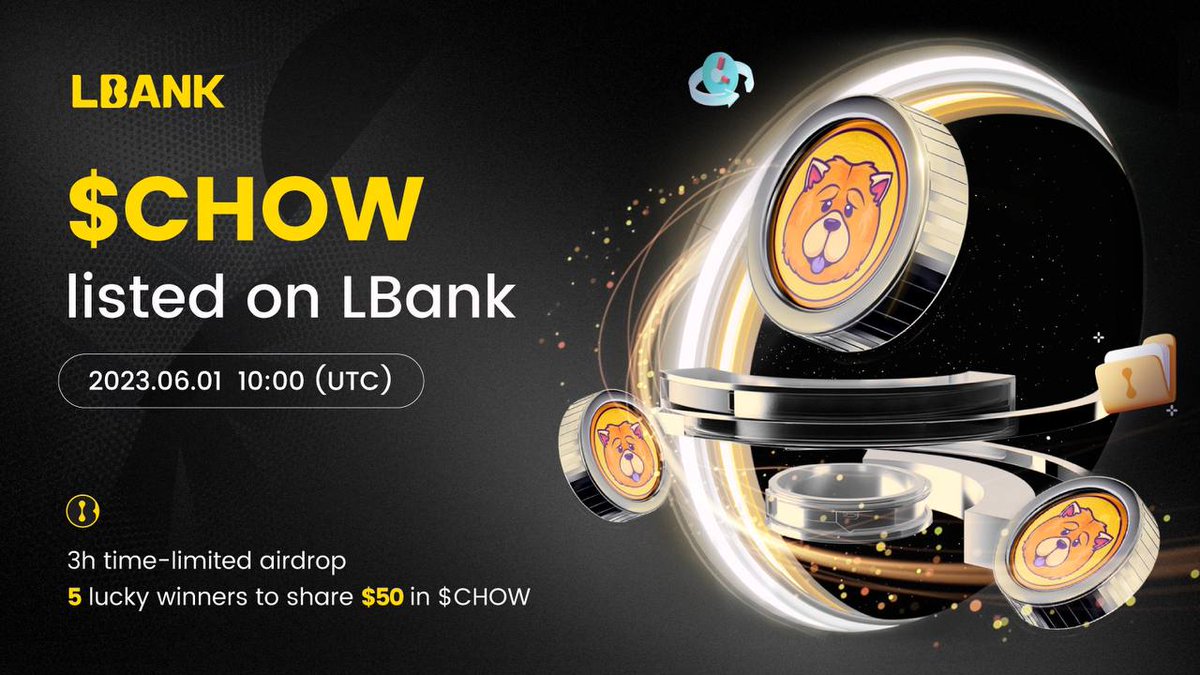 3h time-limited airdrop starts now!
✅Comment #MeMeKingLBank below this tweet + Retweet
✅Comment your LBank UID 
You can simply complete registering the account here within 1 min : lbank.com/login/?icode=3…

Draw 5 lucky winners to share $50 worth of $CHOW

TO THE MOON!🚀🚀…
