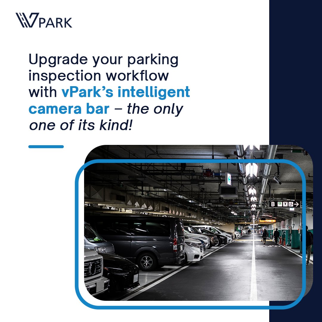 vauto_ai's tweet image. vPark's intelligent camera bar is the ideal solution to upgrade any parking inspection workflow. It provides 6 cameras with a 360° field of view and AI-powered analytics for data analysis. 

#parkingInspection #intelligentCameraBar #360DegreeView