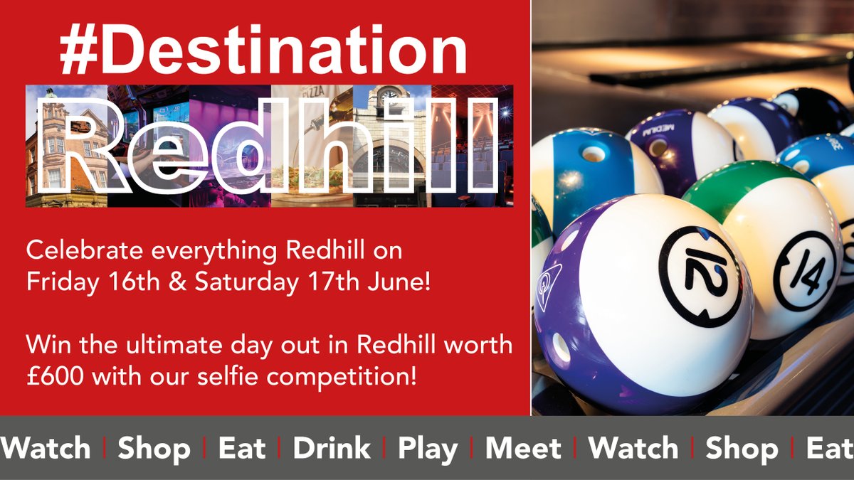 📌Watch.
📌Shop.
📌Eat.
📌Drink.
📌Play.
📌Meet.
Celebrate everything #Redhill on Friday 16th &amp; Saturday 17th June along with the opening of The Light cinema and leisure complex from 3pm on the Friday.
redhillbg.org.uk/destination-re…
#DestinationRedhill