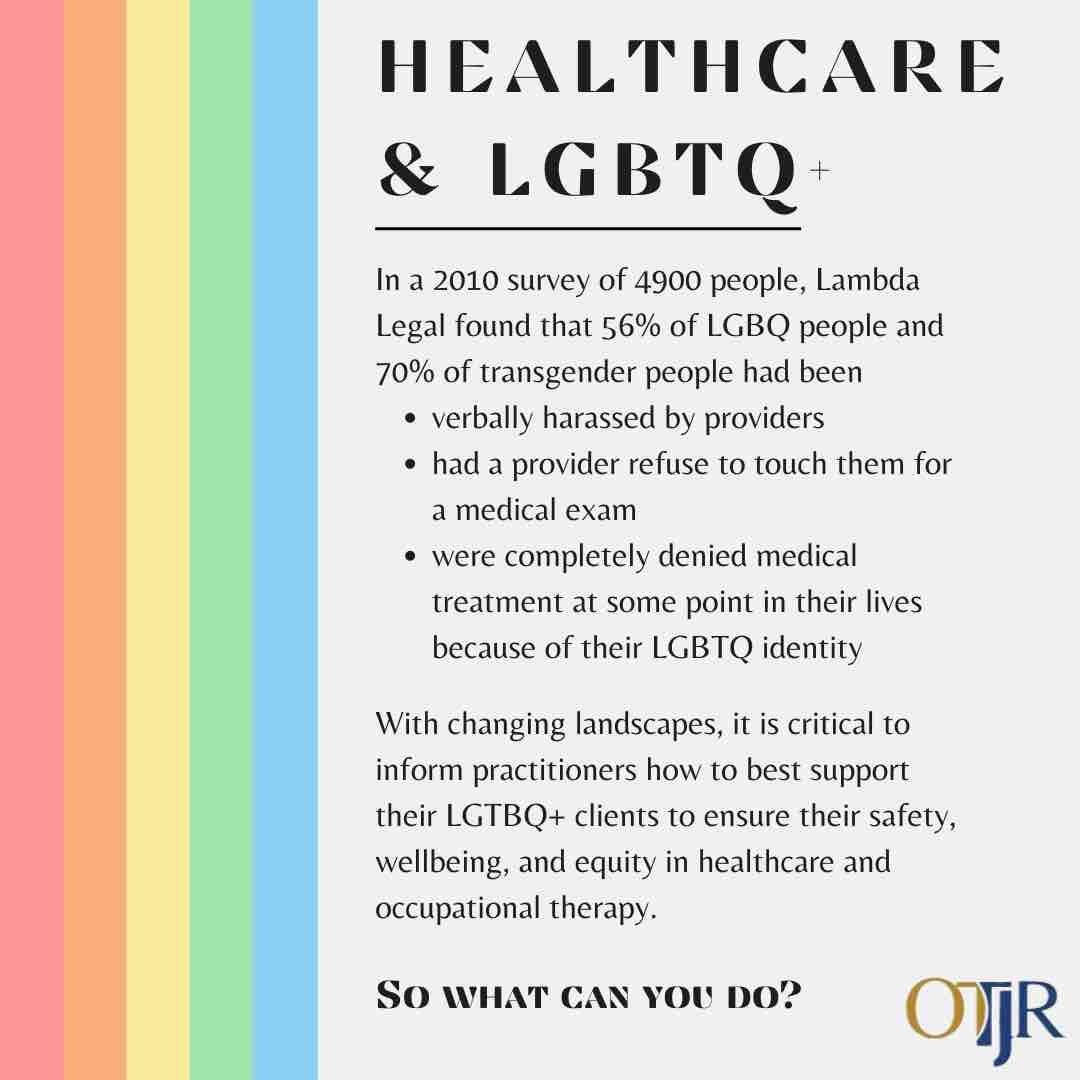 OTJRJournal's tweet image. It is the first day of #PrideMonth! It is critical that #OTPs know how to support #LGBTQ+ clients with evidence-based care &amp;amp; know how to advocate for LQBTQ+ equity in #OT
Check out The Network for LGBTQIA+ Concerns in OT Endowed Scholarship at AOTF
aotf.org/Scholarships/A…