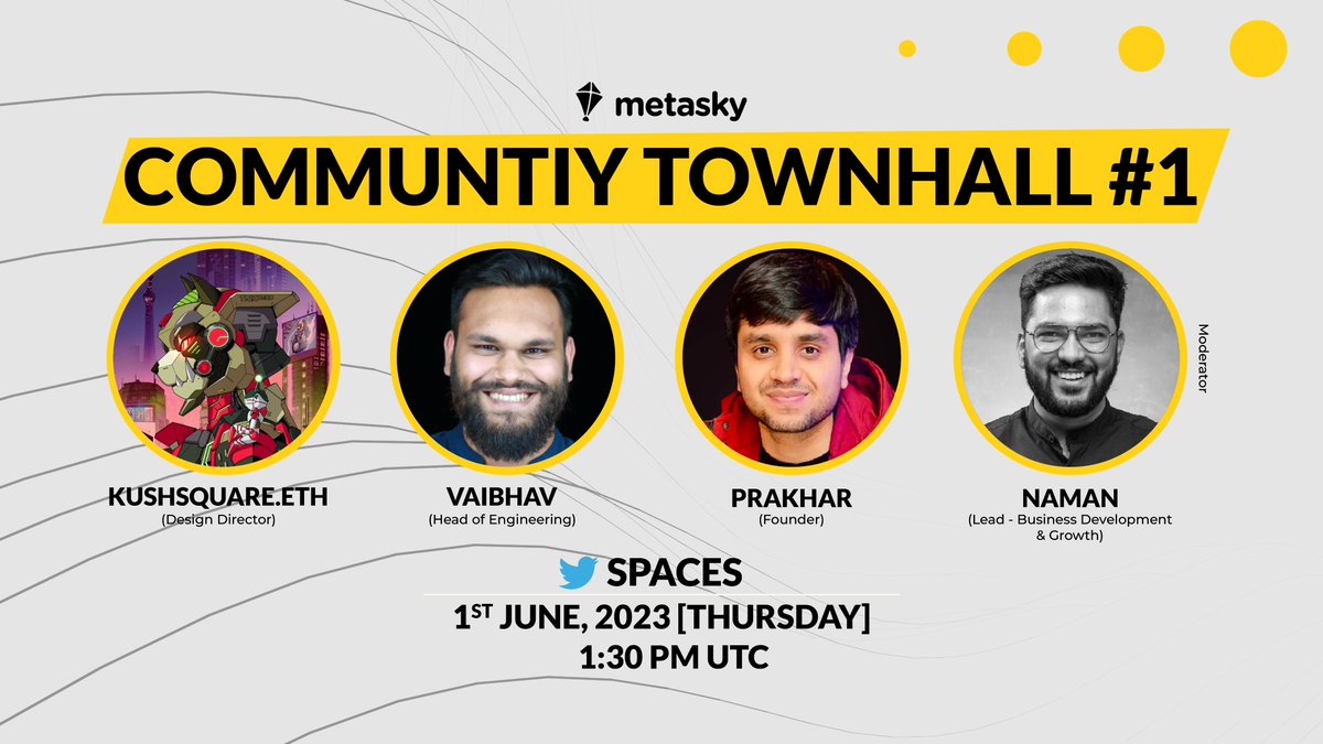 Quboid_HQ's tweet photo. Reminder for the #communitytownhall today!
Set your reminders for some exciting developments from team #Metasky
⏲️ 1330 UTC
https://t.co/pVh08OFPBU https://t.co/a8pHL8FbDG