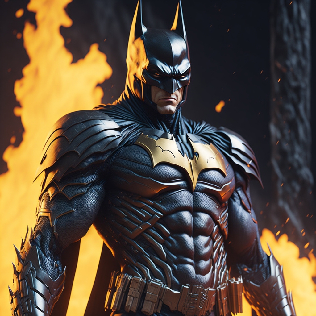 ronakjain16595's tweet photo. Ready to fight the rising chaos. ๐ฅ๐ฆ #Batman #DarkKnightRises #UnleashedPower #AIArtwork https://t.co/by3Adj7086