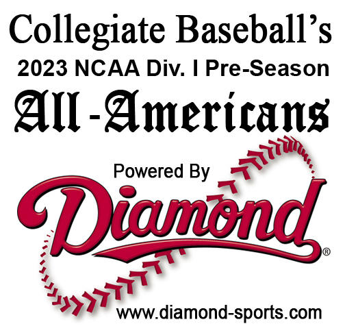 CBNewspaper's tweet image. Collegiate Baseball’s 2023 NCAA Div. I All-American teams and National Player of The Year, powered by Diamond, have just been released. The 17-man first team features 12 conference players or pitchers of the year. Go to: baseballnews.com/2023-collegiat…
@DiamondSportsCo