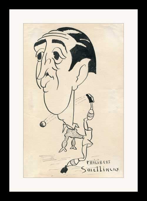 Union1897's tweet photo. Acquisition de 2 dessins préparatoires de Jules LIMBECK (Gyula LIMBECK), caricaturiste &amp; entraîneur de l'USG de 1938 à 1940. Les 33 caricatures originales illustrent le livre de Pol JACQUEMYNS "Onze Voetbal Figuren" sorti en 1942.
#unionsg #unionstgilloise #footballhistory https://t.co/IES3ZTsSCj