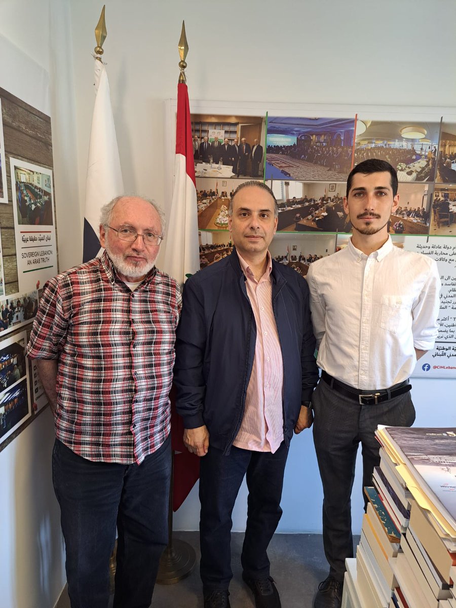 CIH_Lebanon's tweet photo. Discussions profondes aux enjeux #Géopolitiques au #Moyen_Orient et au #Liban ce matin avec @MichelATouma  et @MaximePluvinet  
Merci pour l’excellent travail qu’ils font @Icibeyrouthnews 
#LaCauseLibanaise https://t.co/nDBPMJ3jrv