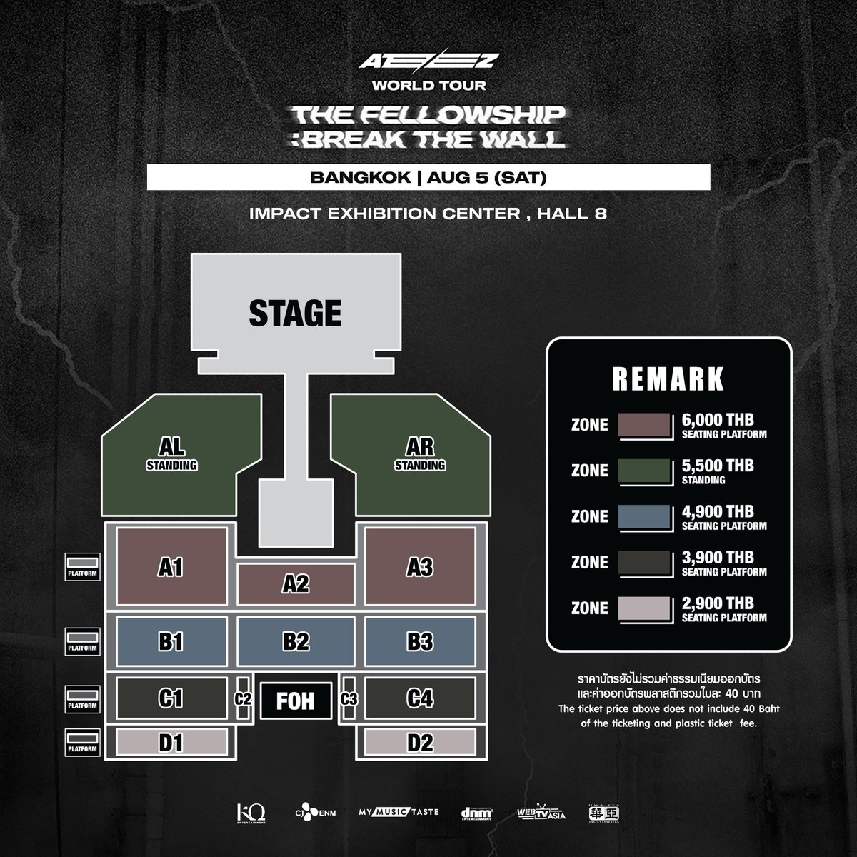 DearMyANY's tweet photo. ผังคอนเอทีซมาแล้วว
6000 ได้ soundcheck ทุกคน
5500 บัตรยืน สุ่ม soundcheck​
4900, 3900, 2900
กดบัตร 1 กรกฎาคม​ 10.00 น.ที่ Thaiticket Major ไม่มีรันคิวในเว็บ
ในนี้เขียนไว้ว่า seating platform น่าจะเป็นที่นั่งยกระดับ รอลุ้นอีกทีว่ายกแค่ไหนยังไง ขอให้กดบัตรได้🙏🏻
#Break_The_Wall_BKK https://t.co/qZ6BI821GY