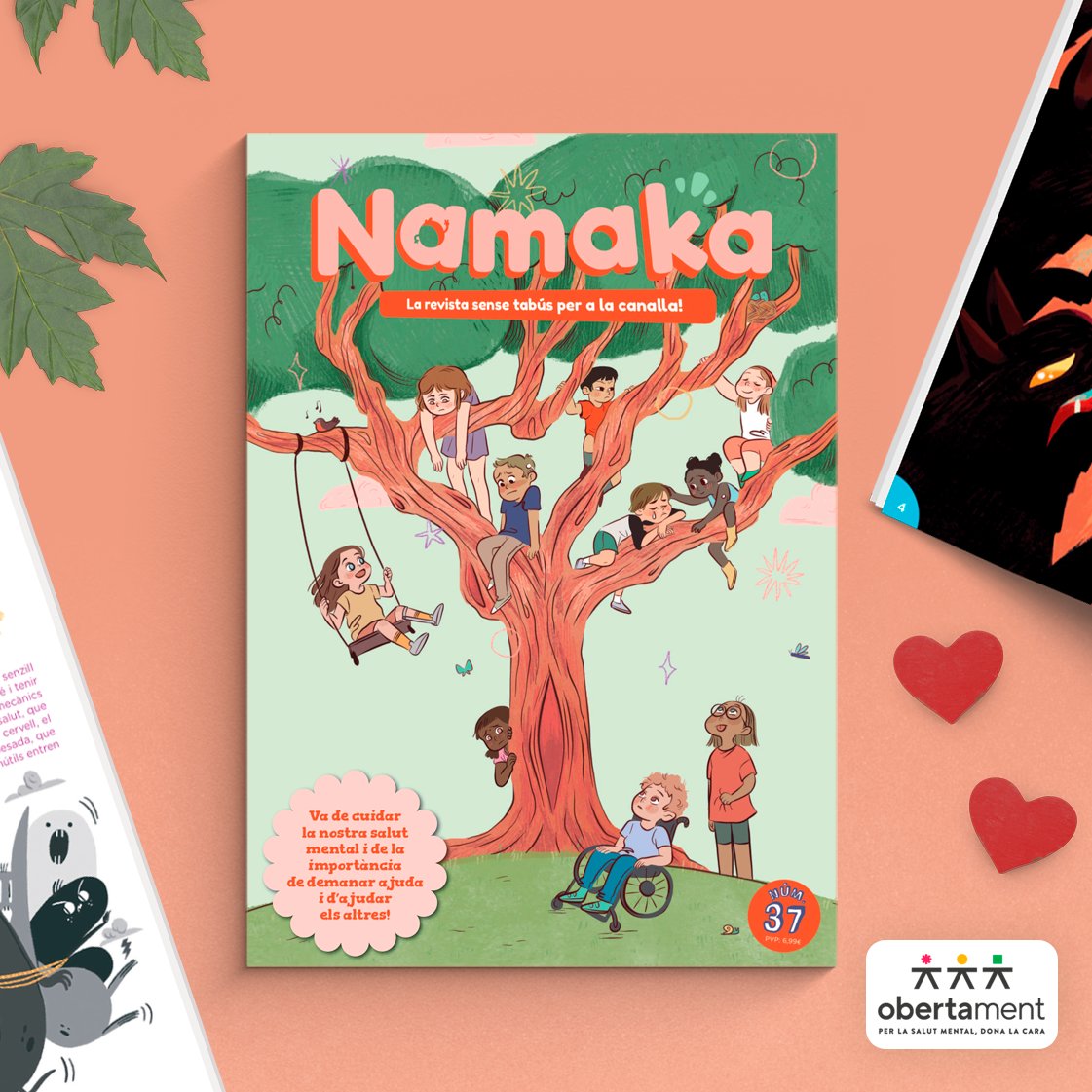 Nova revista! 🥳 La Namaka número 37 va de cuidar la nostra salut mental i de la importància de demanar ajuda i d'ajudar els altres!