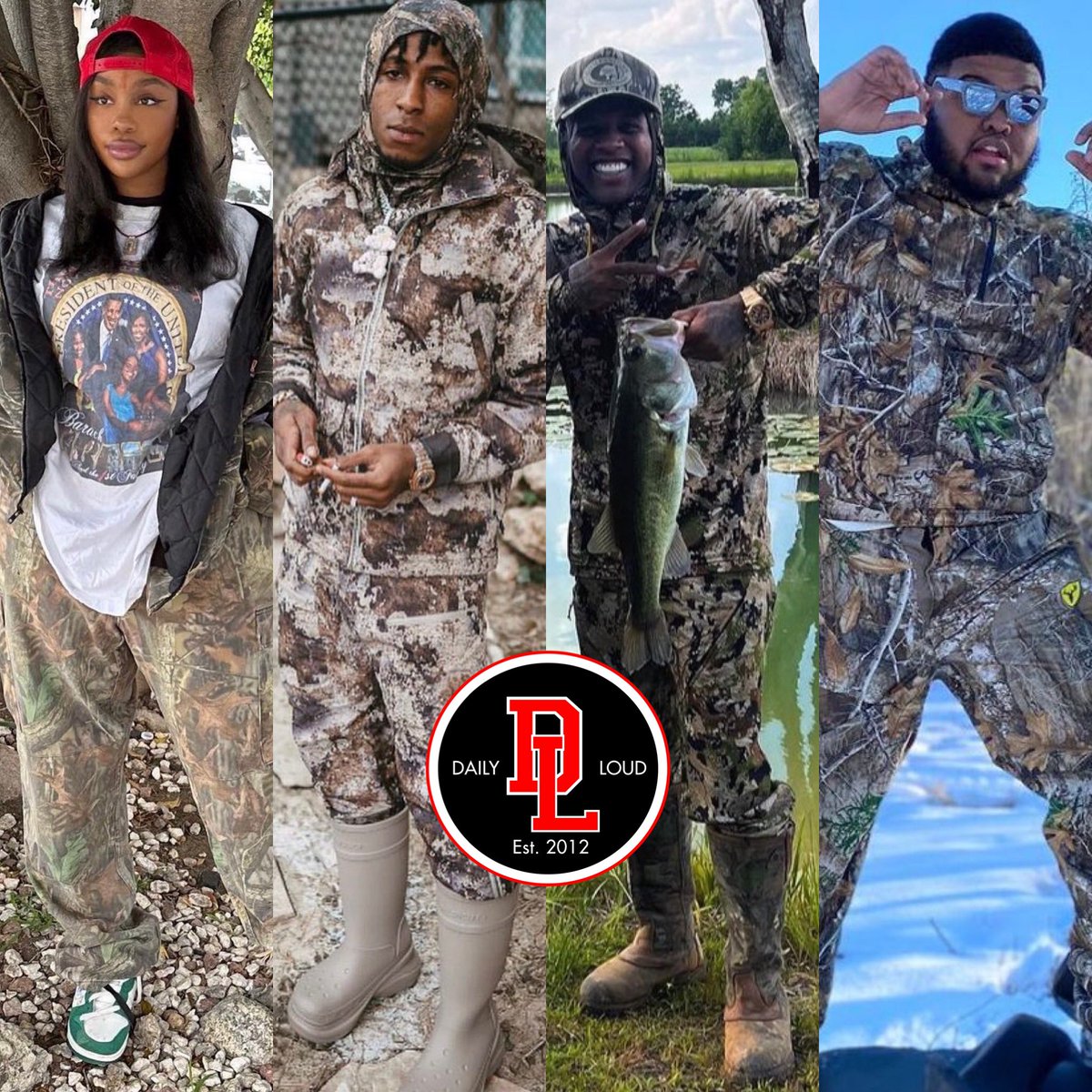 Some fans are claiming NBA YoungBoy brought back the “Camouflage” trend and made it popular again 👀🤔