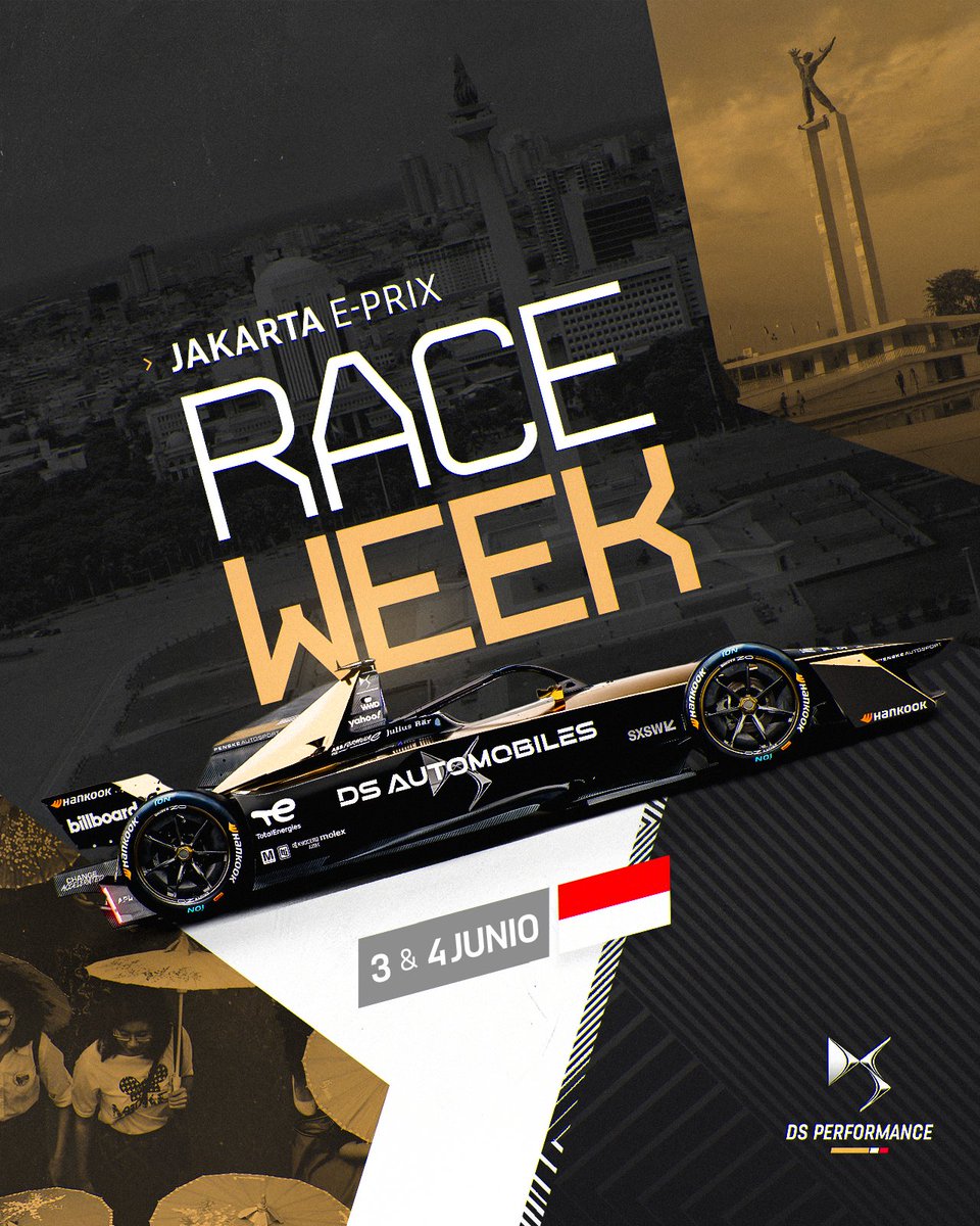 DS_Espana's tweet image. Toca carrera esta semana en el gran Durian 🇮🇩

#DSPerformance #FormulaE