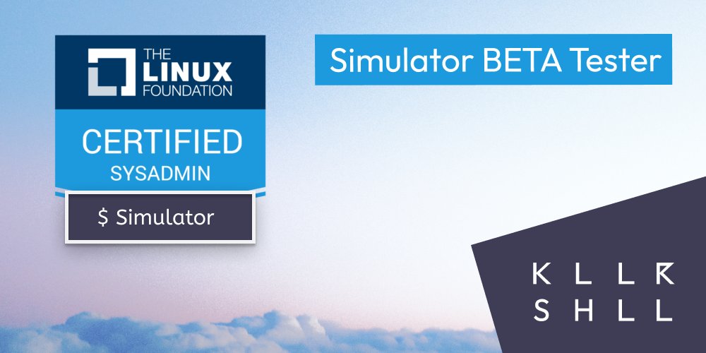 Want to become a beta tester for our LFCS simulator?
Just let us know your email on forms.gle/UQB8jThYTz9gk9…

#LFCS #linux #cloud #certification #learning #devops #sre