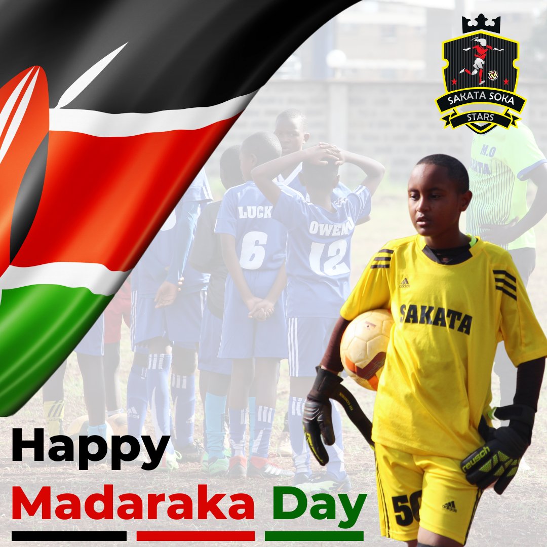 Happy Madaraka Day🎉

Celebrating the freedom to play, learn and succeed with Sakata Soka Stars 🎉⚽️🇰🇪
 #MadarakaDay #Sakatasoka