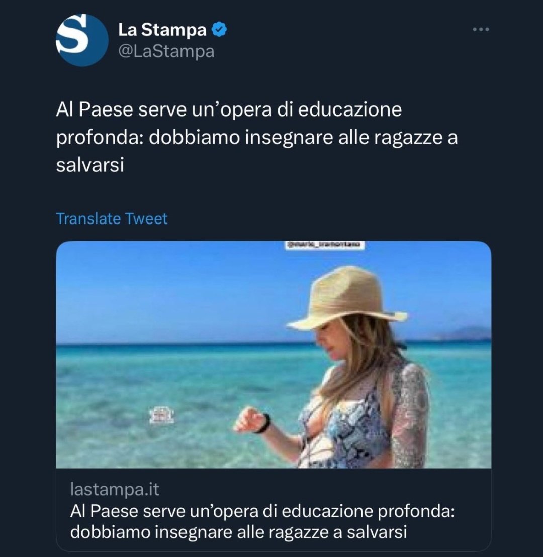 Rebeccaci27's tweet photo. Nel frattempo La stampa ci dà un consiglio molto utile: https://t.co/qfcFdRcTbE