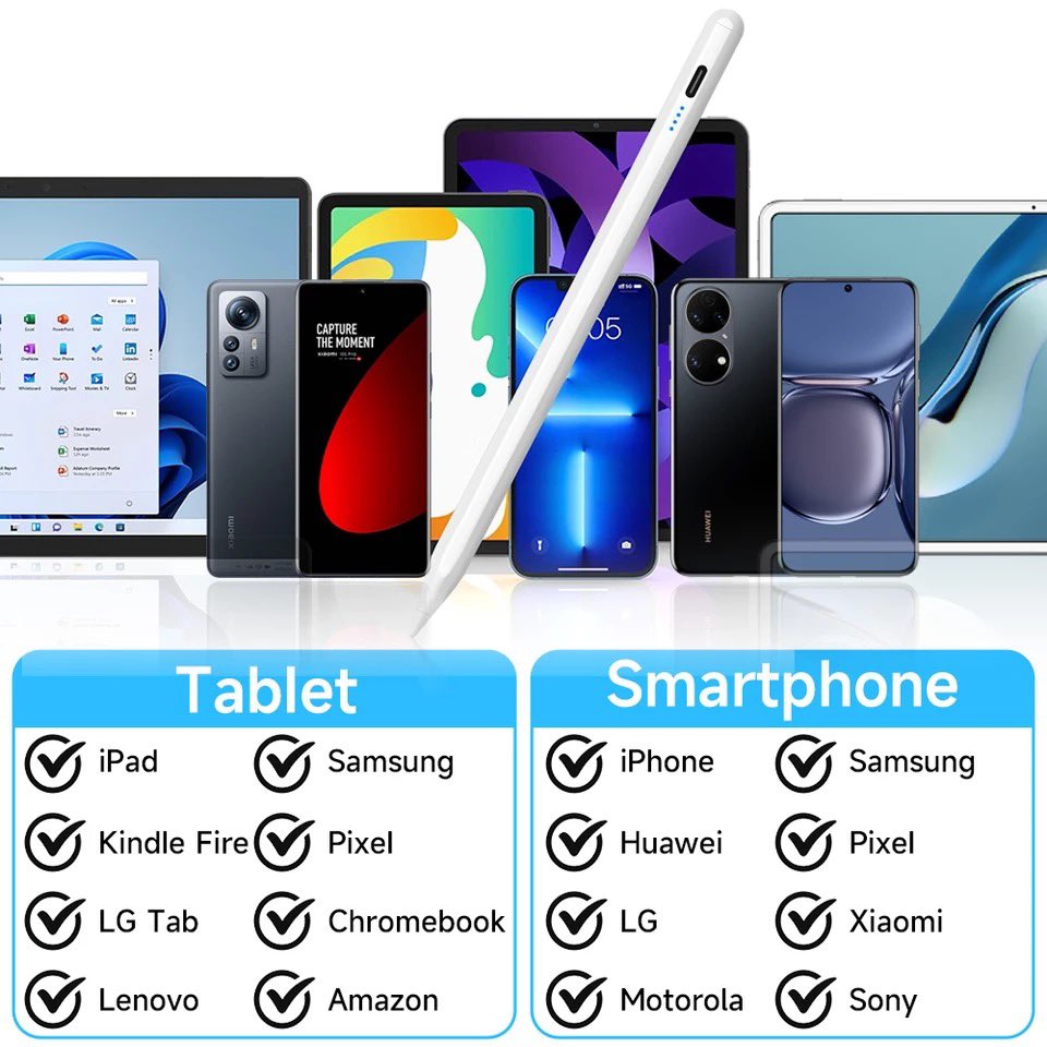 Accessories_HB's tweet photo. Universal stylus Pen. Compatible with iOS/Android operating systems. 
• for iPads, iPhones, Samsung, Lenovo, Chromebook &amp; other android phones &amp; tablets 
- ¢430
📞 0552500584 https://t.co/7d2Ld87PSO