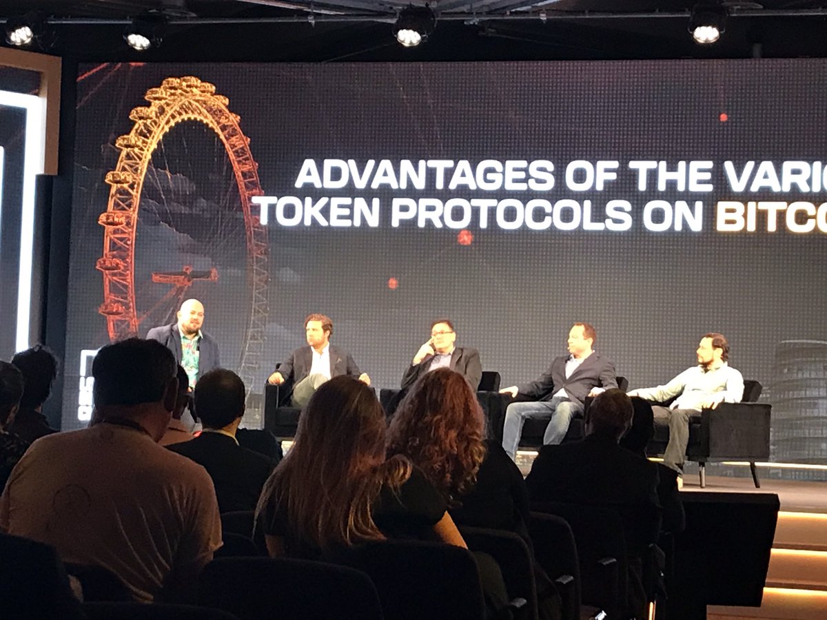 ruthheasman's tweet image. Talking token protocols on the #BSVblockchain technical stage right now at the #LondonBlockchainConference with some of the brightest minds in tokenisation.