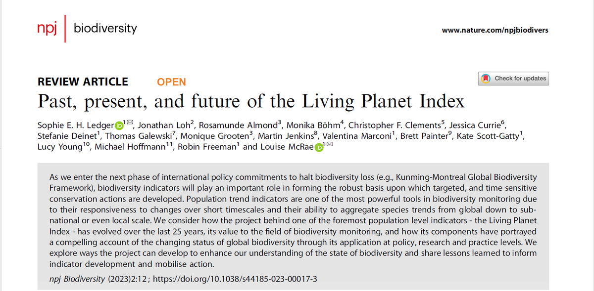 New paper on the LPI past, present & future, documenting the contributions to research & policy over 25 years. Many challenges to overcome but lots of potential still to be realised rdcu.be/dduod. Thank you to co-authors for sharing your memories, thoughts & ideas!