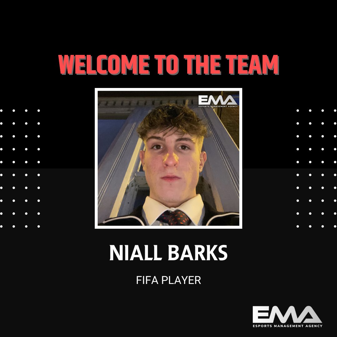 Welcome to the team @NiallBxrks! 🤩 

Niall is FIFA Player with huge potential, check him out ⬇️

esportsmgmt.co.uk/players/niall-…

<a href="/FIFAe/">FIFAe</a> @EASPORTSFIFA @EAFIFAesports