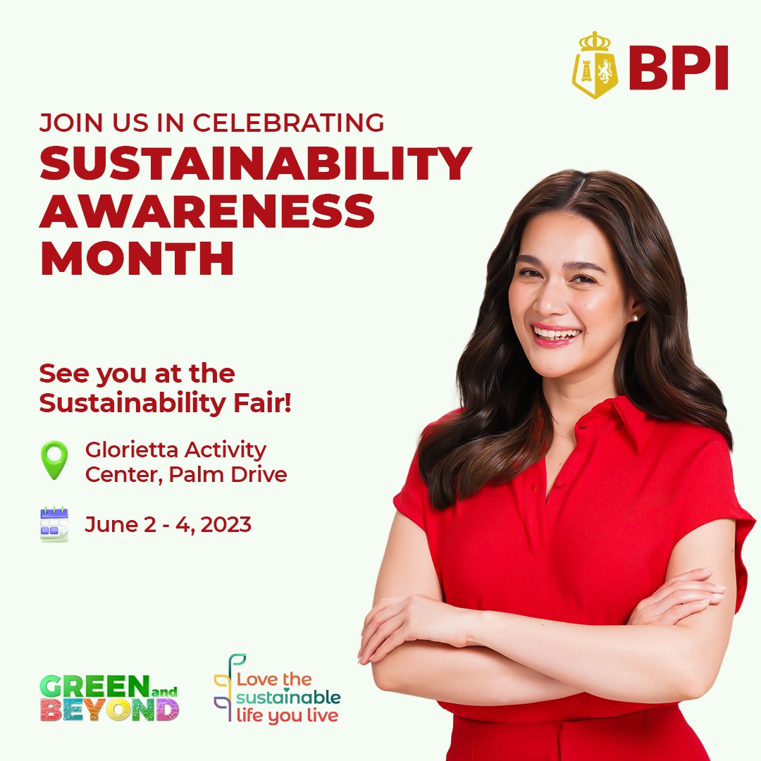 Want to learn how you can live a more sustainable life? 🌱

Join us at this year's Green and Beyond Sustainability Fair in celebration of #SustainabilityAwarenessMonth2023! See you there? 😉

#BPISustainableWithYou #GreenAndBeyond #LovetheSustainableLifeYouLive