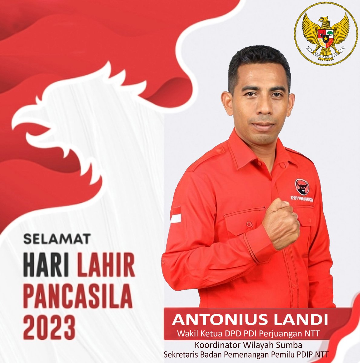 antonlandi's tweet photo. Selamat Hari Lahir Pancasila https://t.co/X9d1coCGqa