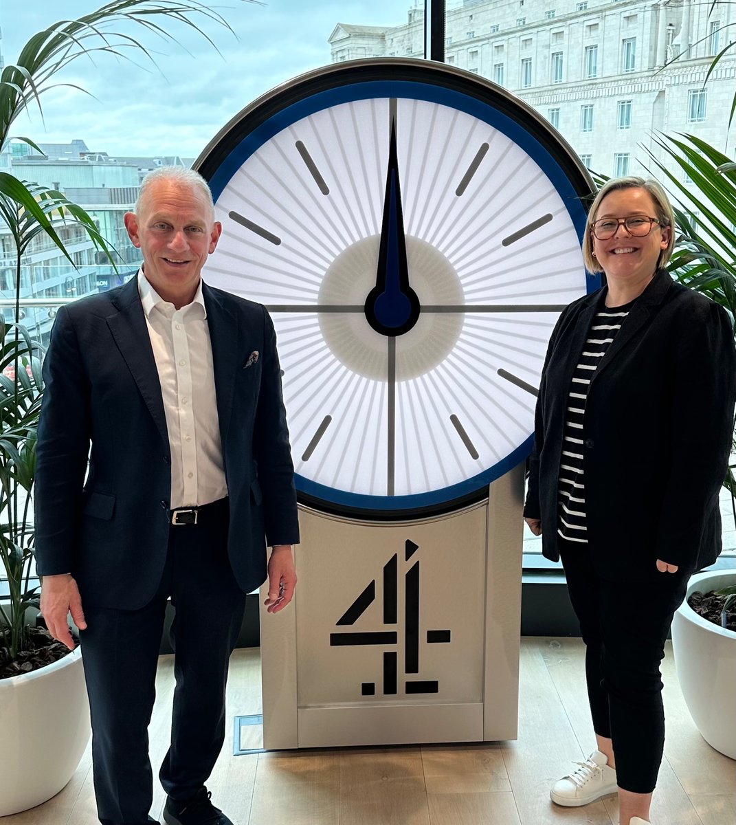 Leeds @Channel4 hearing impressive update from @sinead_rocks leading on ambitious training and skills programmes for the high recruitment demand in the creative industries across the country. Nice clock @RachelRileyRR