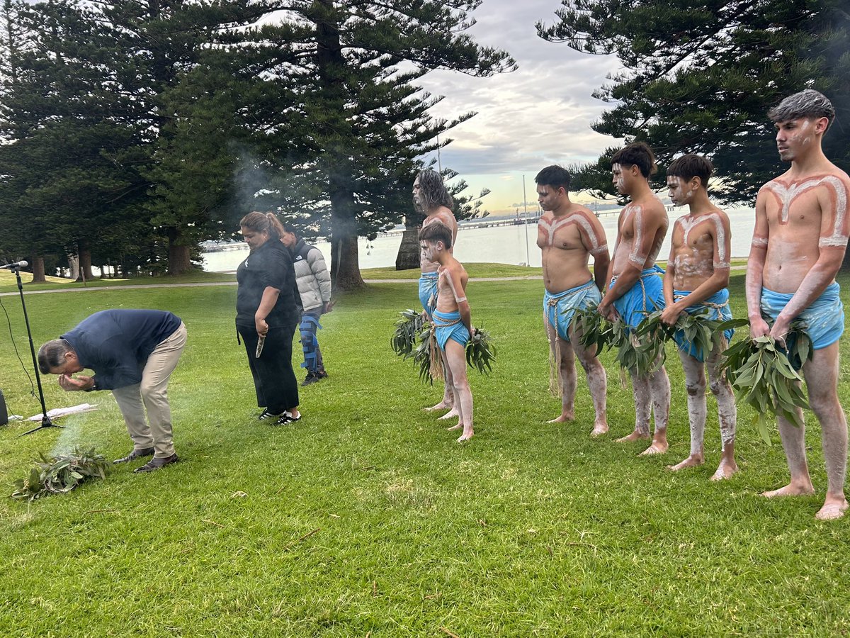 So humbled to be on Dharawal country today with <a href="/nma/">National Museum of Australia</a> team. Welcomed and hosted so generously by Ray Ingrey <a href="/LaPa_LALC/">La Perouse LALC</a> and the awesome Gamay dancers.