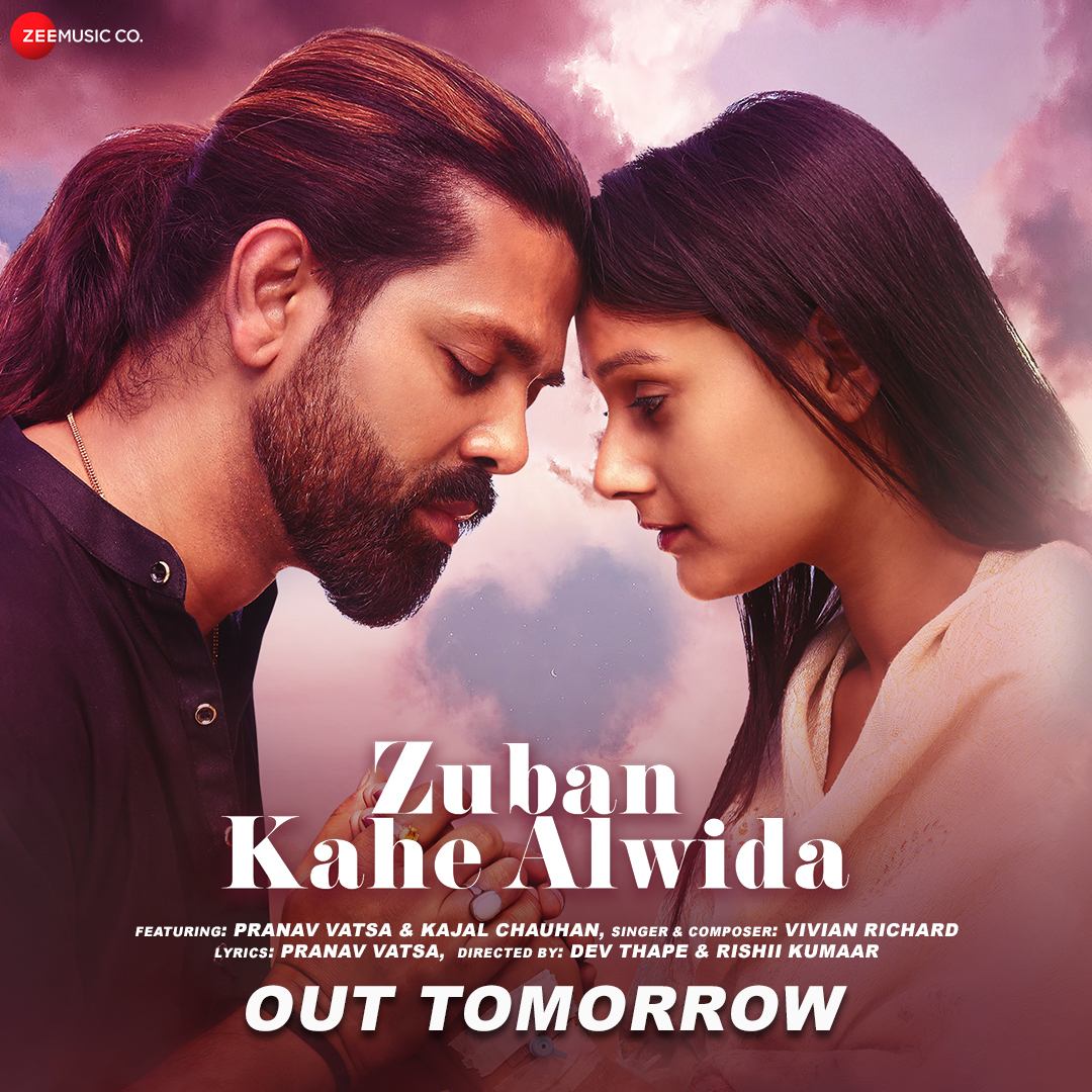 ZeeMusicCompany's tweet photo. Echoes of heartbreak in every note 💔
#ZubanKaheAlwida, ft. #PranavVatsa &amp; #KajalChauhan is OUT TOMORROW!

#PranavVatsa #KaajalChauhan #DevThape #RishiiKumaar #ViviannRichard https://t.co/NoRtpRG2eS
