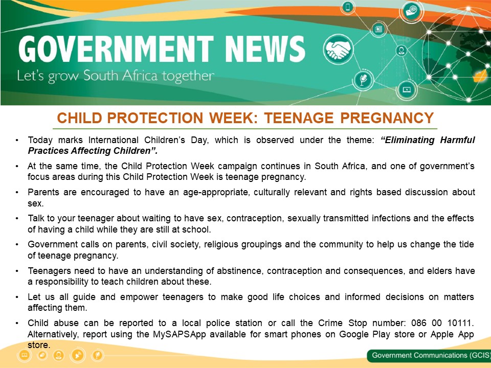 DBE_SA's tweet image. Today marks International Children’s Day, which is observed under the theme: “Eliminating Harmful Practices Affecting Children”.

#ChildProtectionWeek