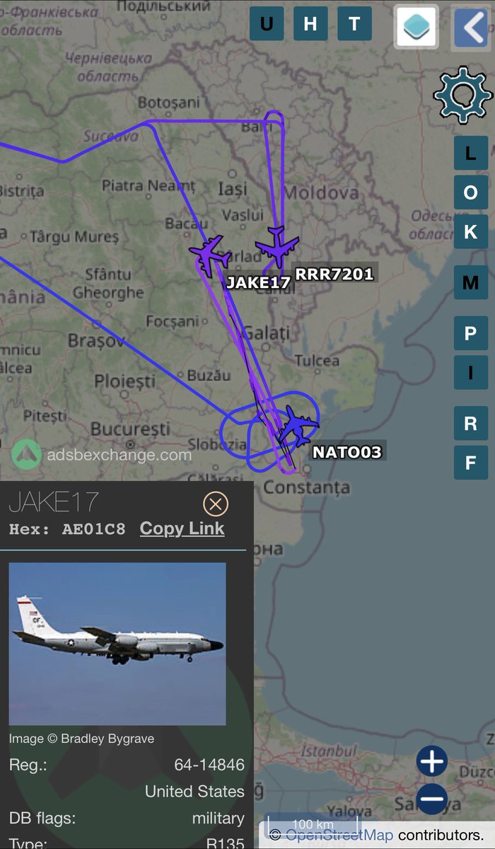 Hans Kristensen on Twitter "A USAF Rivet Joint and a NATO AWACS are