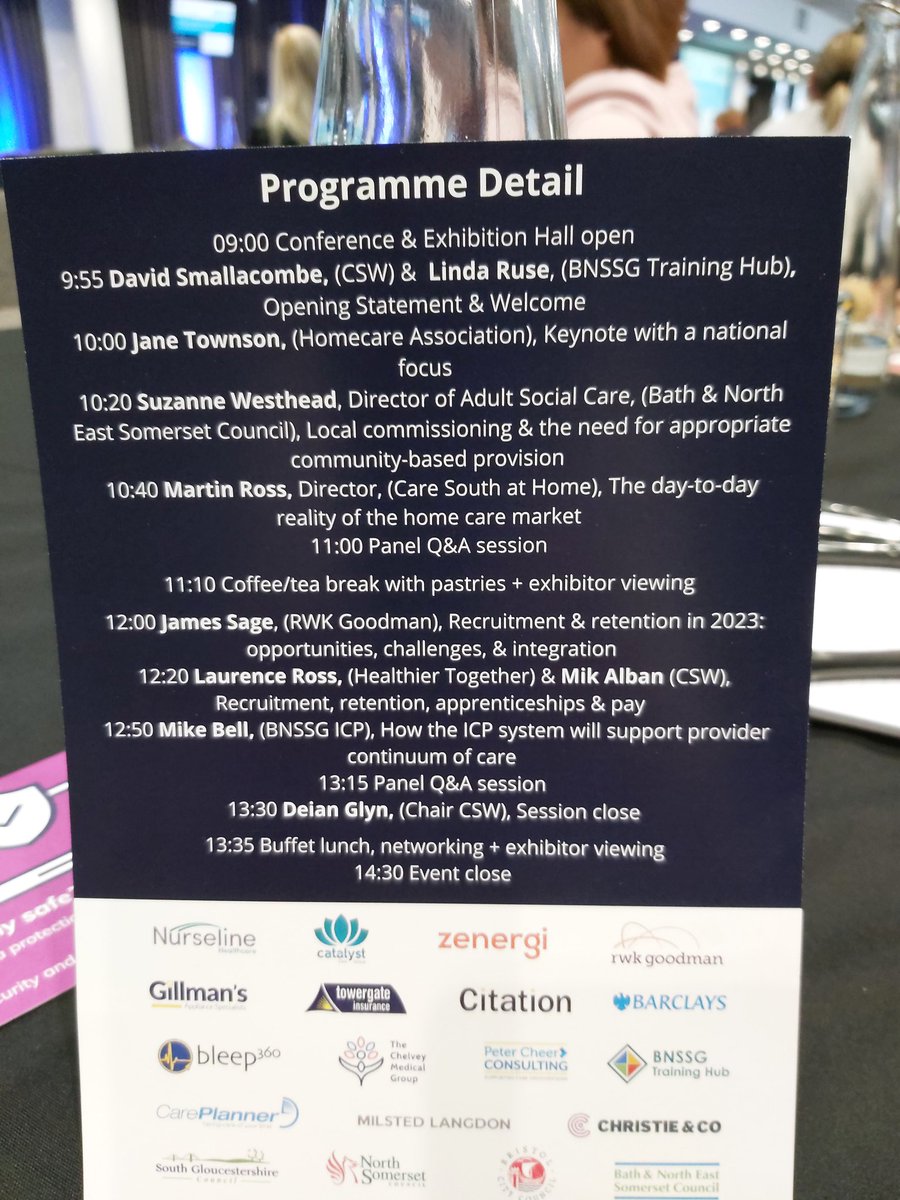 Great line up of speakers @ashtongatestad for the annual Care & Support conference!
#CareConference2023