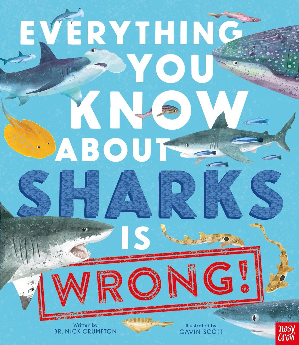 Hiya!

It's EVERYTHING YOU KNOW ABOUT #SHARKS IS WRONG's #bookbirthday! My new book with <a href="/gavillustrator/">Gavin Scott</a> for <a href="/NosyCrow/">Nosy Crow</a> 

You can take a little peek inside here... nosycrow.com/product/everyt… 
and even buy it for your kids/your school/your library/YOURSELF!
