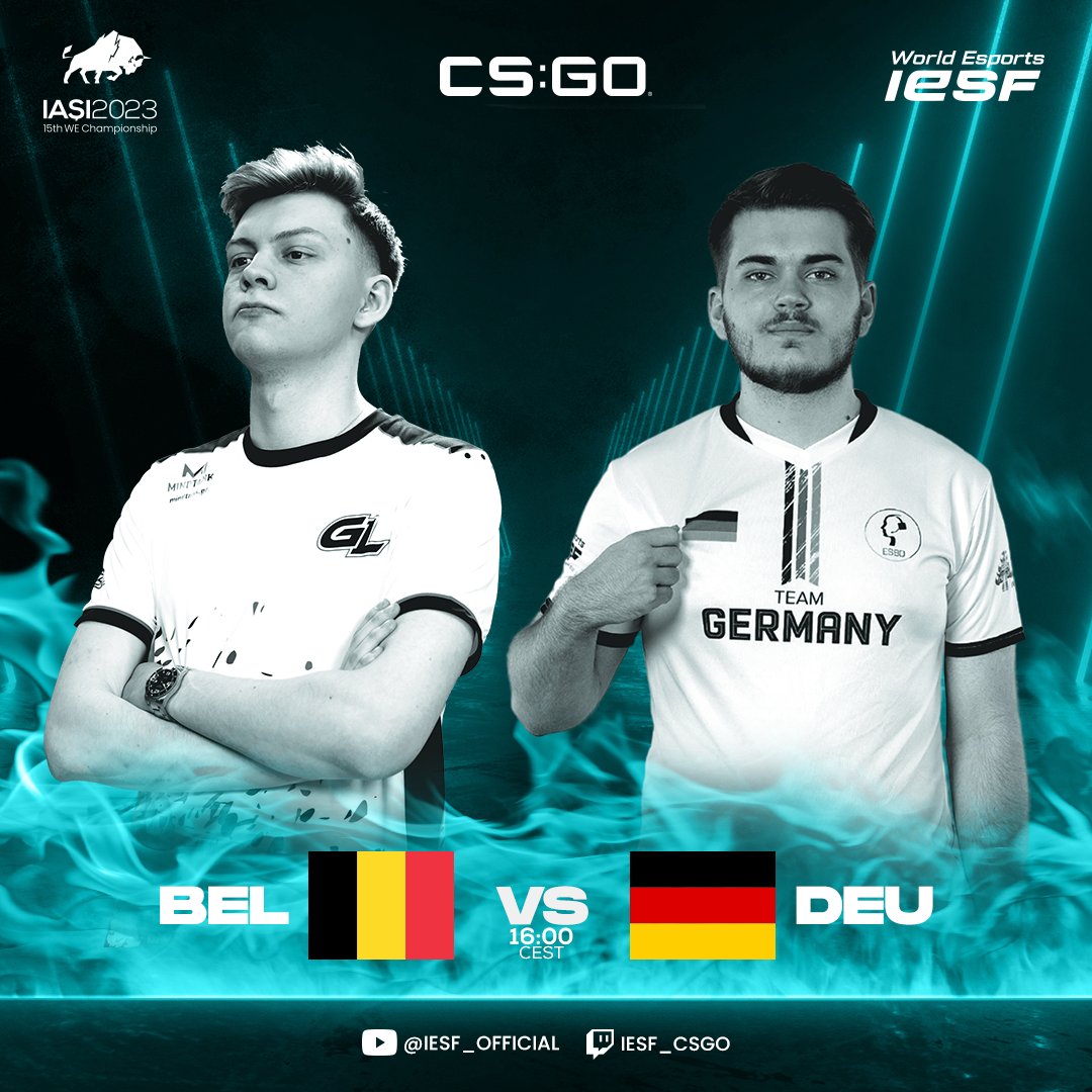 IESF on Twitter "4 PM 🔜 🇧🇪 Belgium vs Germany 🇩🇪 📺 https//twitch.tv