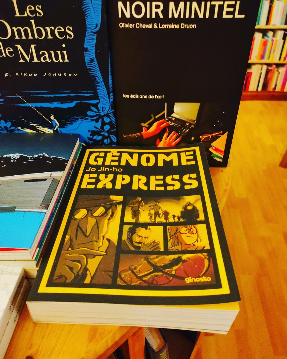 labelginosko's tweet photo. "Génome Express" a paru il a quelques jours et cela nous fait très plaisir de le croiser dans vos librairies ! 🔥🤍 📙

#tram #krazykat #lebaldesardents #fnacsaintlazarre

@Editionscaetla

#Ginosko #documentaire #BD #sciences #librairie https://t.co/0fqcmkWKMM