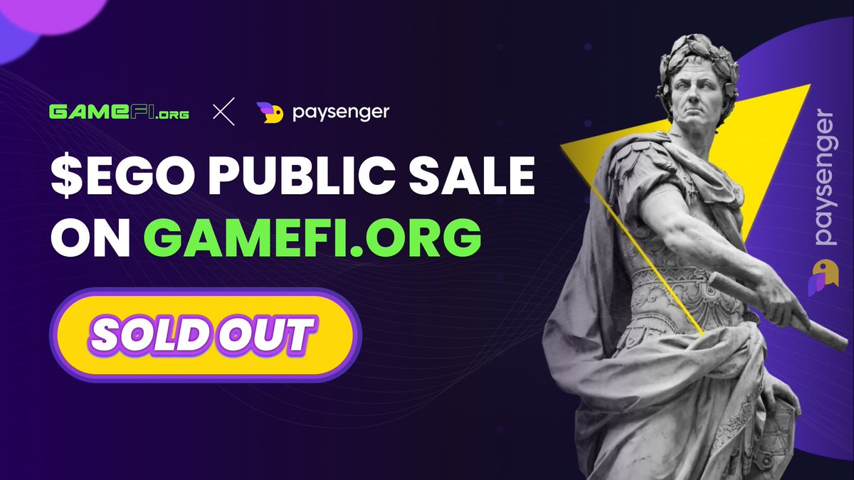 🔥Sold out instantly in FCFS phase is  $EGO IDO pool!! 20 seconds only!!

Congrats to the <a href="/Ego_Paysenger/">EGO</a> team! 🍻

Next schedule to wait for will be announced soon on our official channels so stay tuned‼️