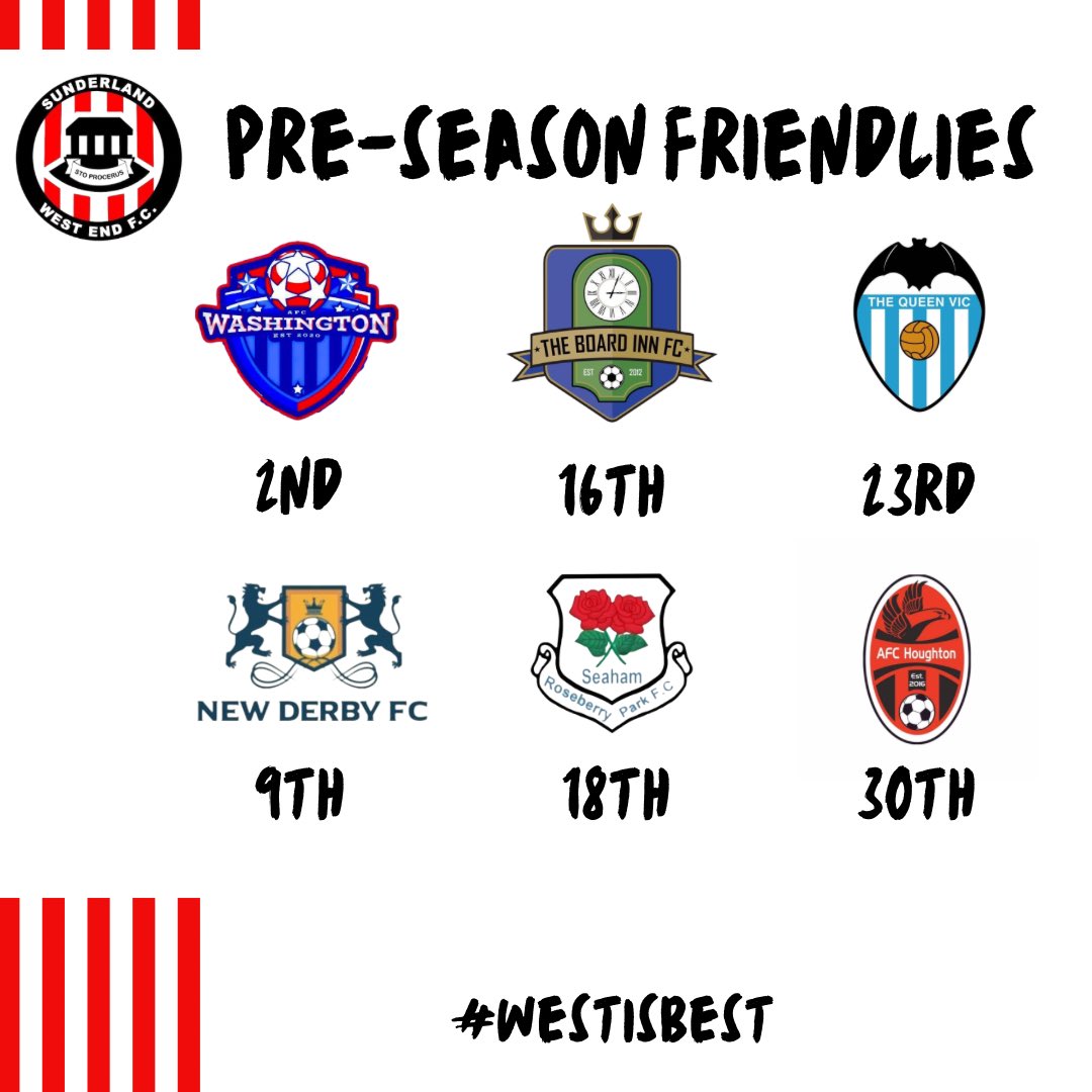 Our first pre-season fixtures have been confirmed 🔴⚪️

#westisbest