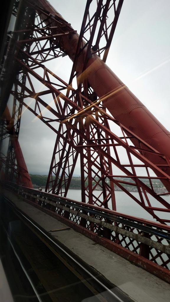 Just crossed the Forth Bridge on the way home from Dundee. Always enjoy this as I'm a big kid at heart. #Scotland #LNER