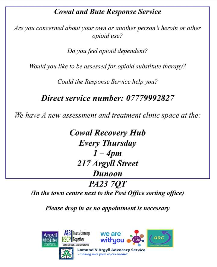 Today 👇 New Service at @ABRCAddictions Dunoon
Please share 👍
@AidanAuthor
@AilsaMccrae @AreaDunoon @suz281 @Bethaud @maggieclark9 @alisonmcgrory12 @jenny_dryden @ArgyllADP @WithYouABRS @louisestewart80 @SuzanneSFAD @HaroldWragg