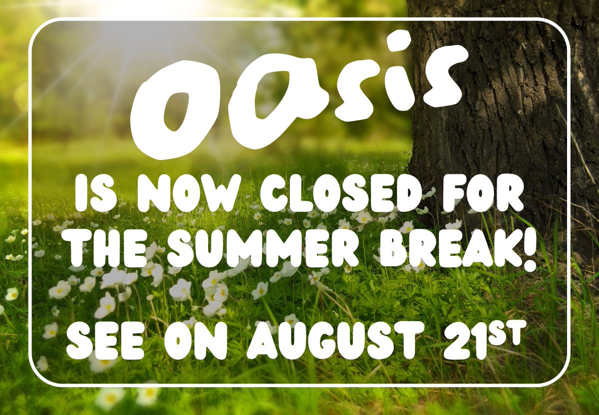 oasis_tuni's tweet photo. Starting today OASIS is also taking a summer holiday and will be closed until August 21st.

Thanks everyone for visiting during this semester and see you in August!

#oasistuni #tampereuniversity #summer #summerbreak #summerholiday #holiday #loma #lomallelompsis https://t.co/0CwymYJhKn