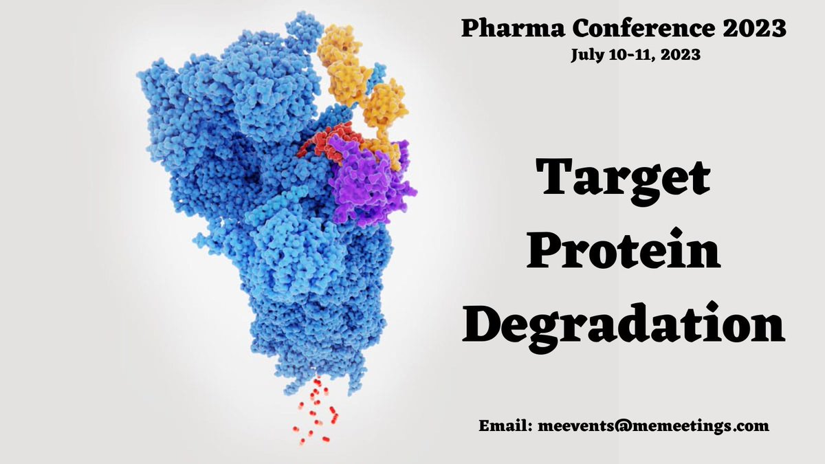 #Targetedproteindegradation is a new therapeutic approach that has the potential to #targetdisease causing proteins that have historically been difficult to target with conventional small medicines.
For more details: meevents@memeetings.com
