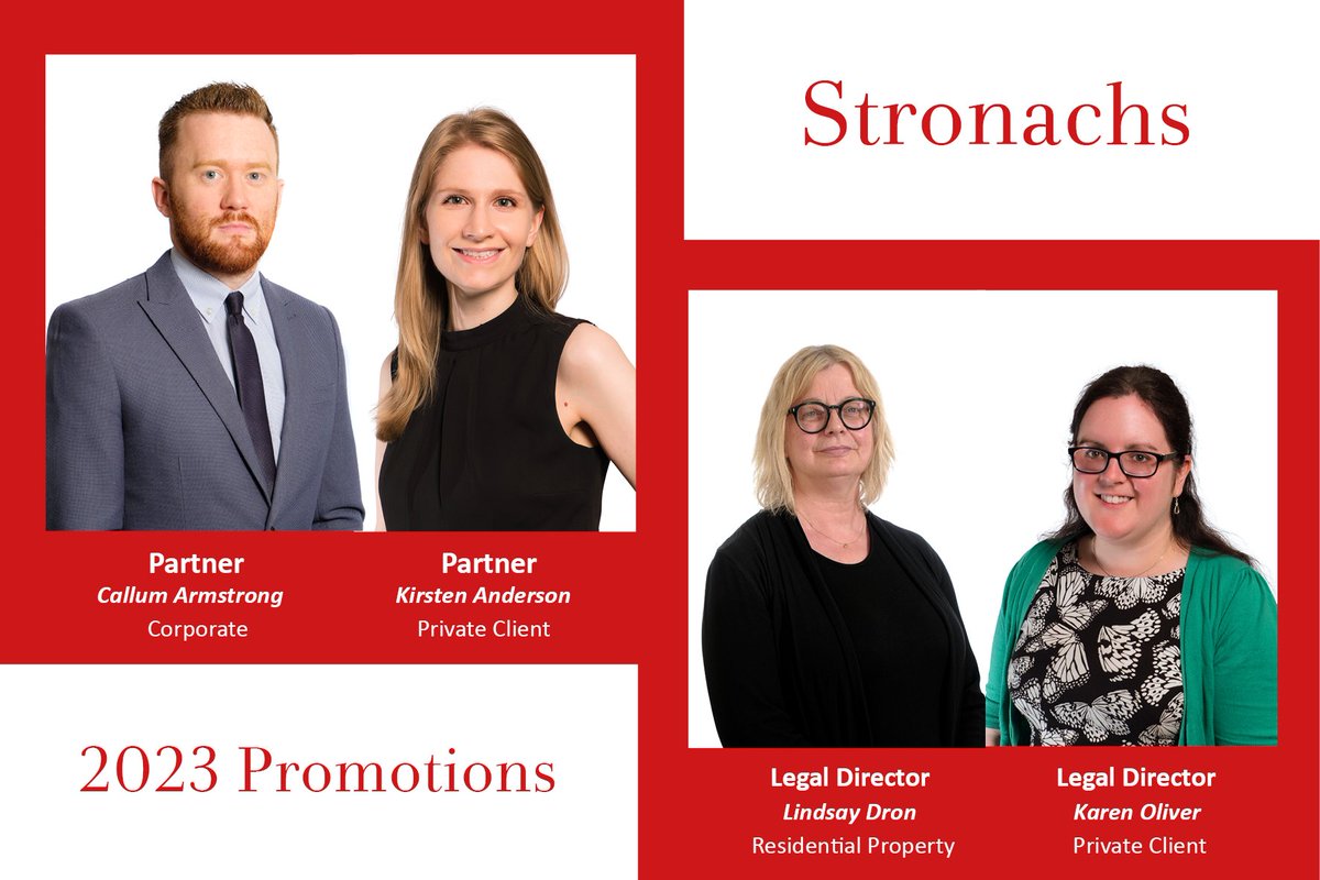 We are delighted to announce the well-deserved promotion of TEN of our colleagues. Congratulations and well done 👏👏👏
Full release can be read here 👇👇
stronachs.com/news-insights/…
#legalcareer #promotions #partner #legaldirector #seniorassociate #associate #seniorsolicitor