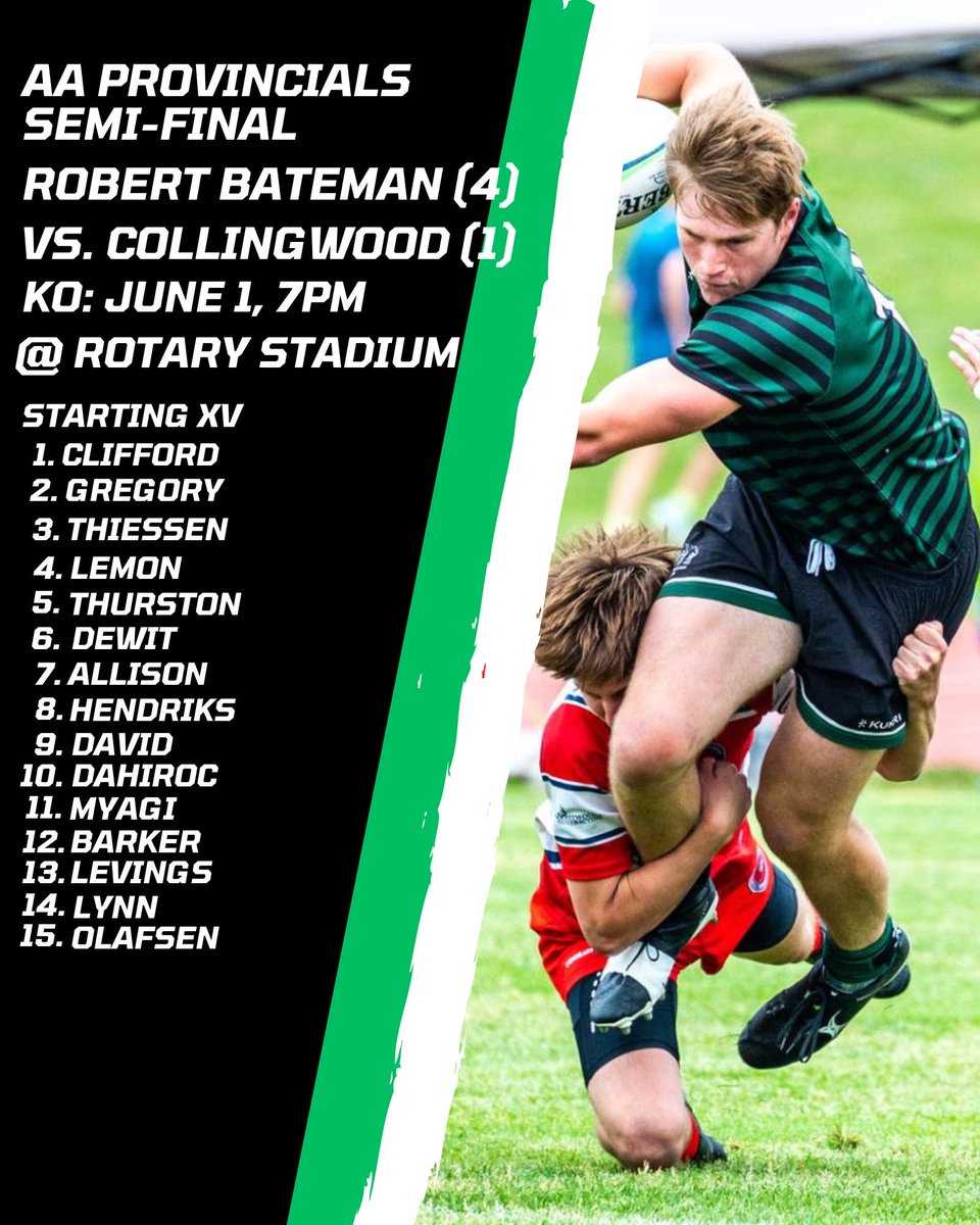 Bateman Rugby (@batemanrugby) on Twitter photo The Hunt for a Championship continues!! Round 2 7pm, Rotary Stadium.
<a href="/AbbotsfordRFC/">Abbotsford RFC</a>
<a href="/AbbyNews/">Abbotsford News</a> The Hunt for a Championship continues!! Round 2 7pm, Rotary Stadium.
<a href="/AbbotsfordRFC/">Abbotsford RFC</a>
<a href="/AbbyNews/">Abbotsford News</a>